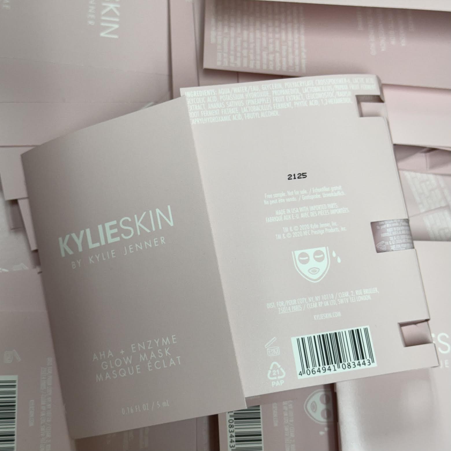 WHOLESALE KYLIESKIN AHA + ENZYME GLOW MASK TRAVEL SIZE 0.16 OZ - 100 PIECE LOT