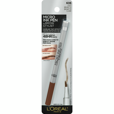 WHOLESALE LOREAL MICRO INK PEN BY BROW STYLIST 0.033 OZ - LIGHT BRUNETTE 636 - 72 PIECE LOT