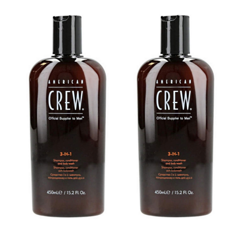 WHOLESALE AMERICAN CREW 3-IN-1 SHAMPOO, CONDITIONER & BODY WASH 15.2 OZ (PACK OF 2) - 48 PIECE LOT