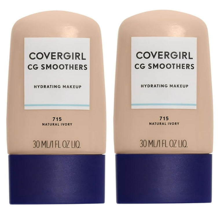 WHOLESALE COVERGIRL CG SMOOTHERS HYDRATING MAKEUP 1 OZ (PACK OF 2) - NATURAL IVORY 715 - 72 PIECE LOT