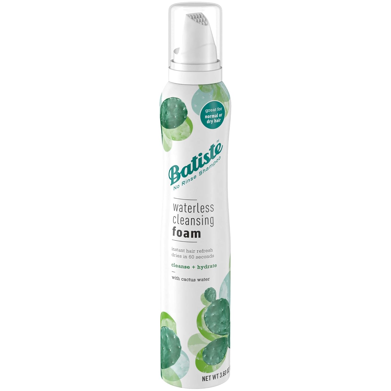 WHOLESALE BATISTE WATERLESS CLEANSING FOAM CLEANSE + HYDRATE WITH CACTUS WATER 3.6 OZ - 48 PIECE LOT