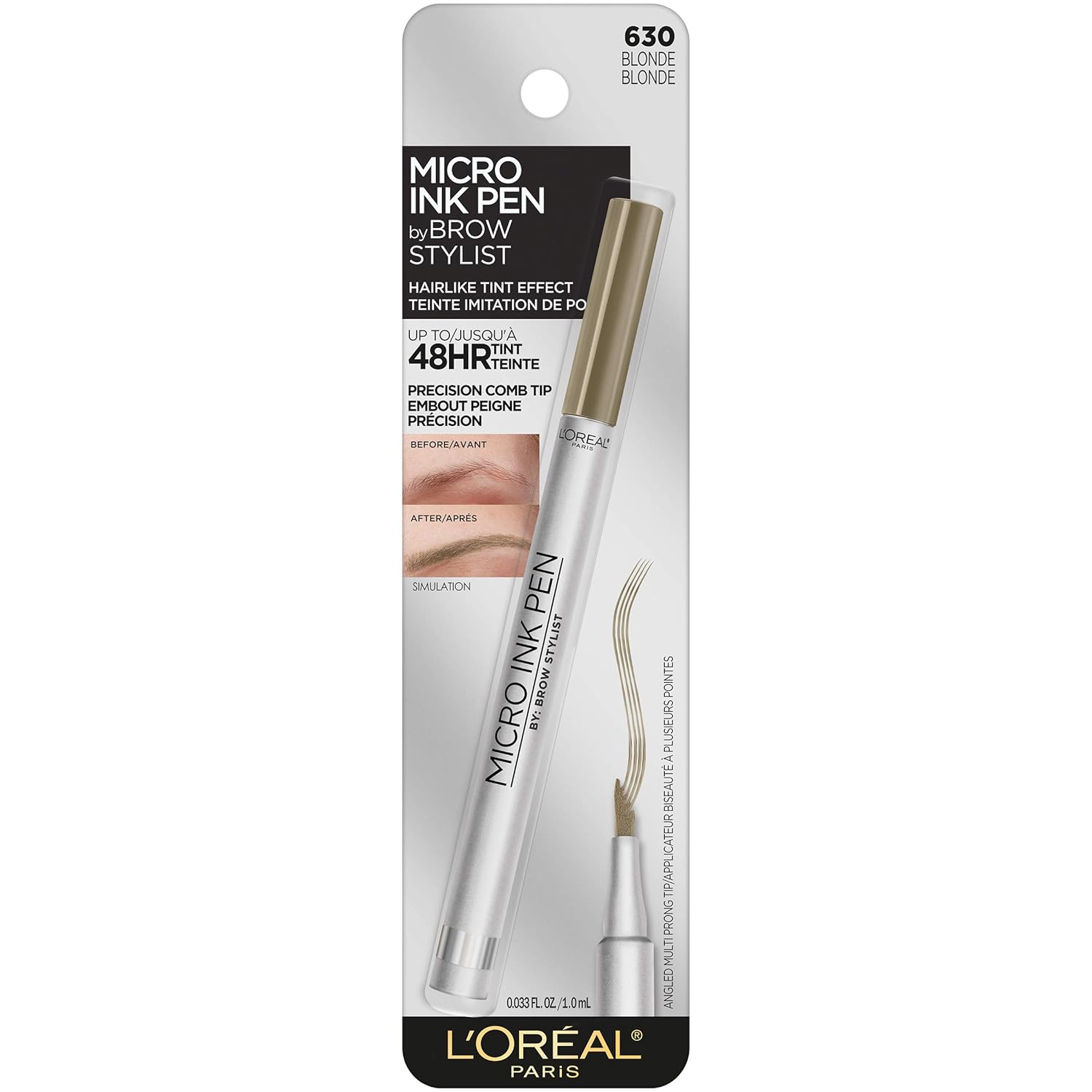 WHOLESALE LOREAL MICRO INK PEN BY BROW STYLIST 0.033 OZ - BLONDE 630 - 72 PIECE LOT