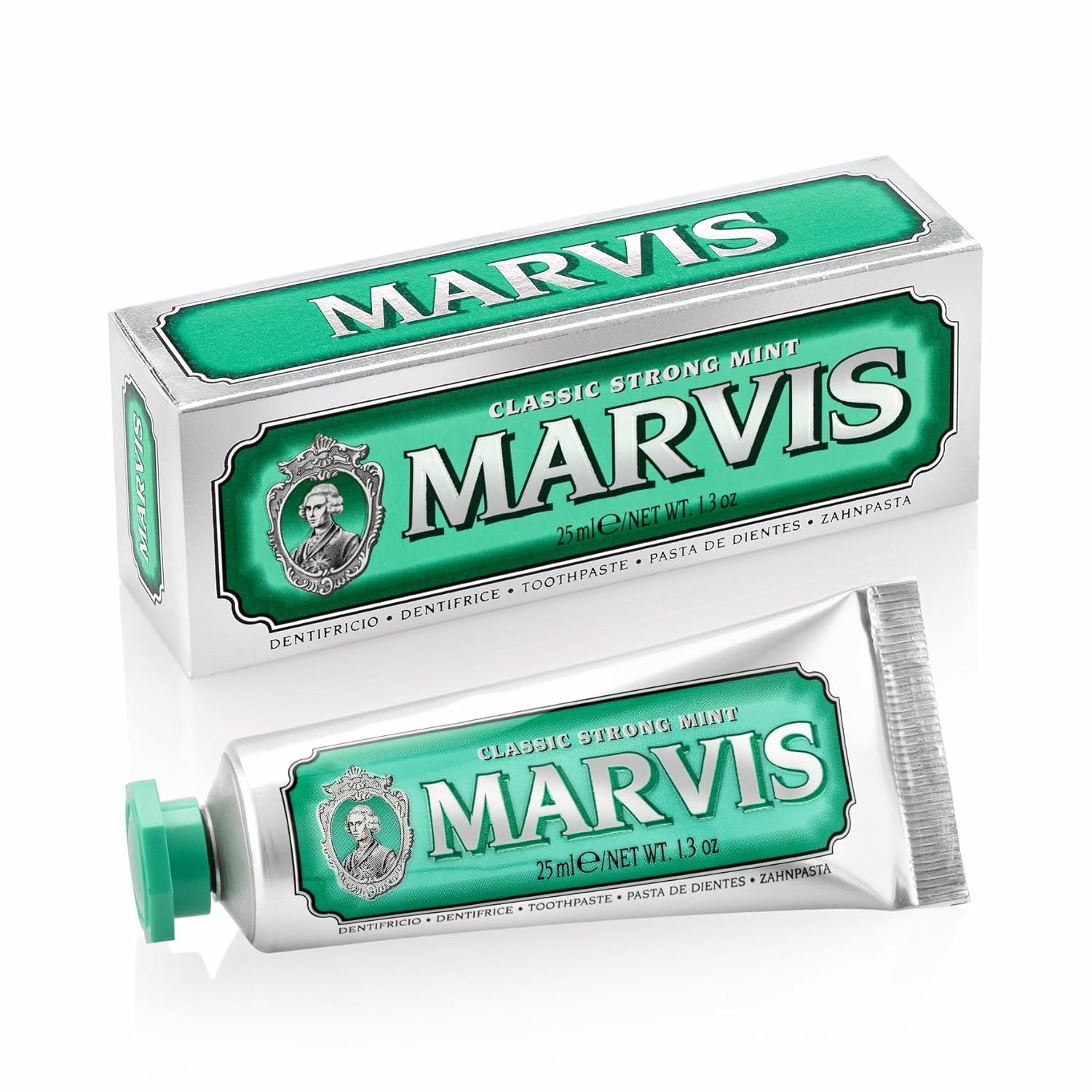 WHOLESALE MARVIS CLASSIC STRONG MINT TOOTHPASTE TRAVEL SIZE 1.3 OZ - 48 PIECE LOT