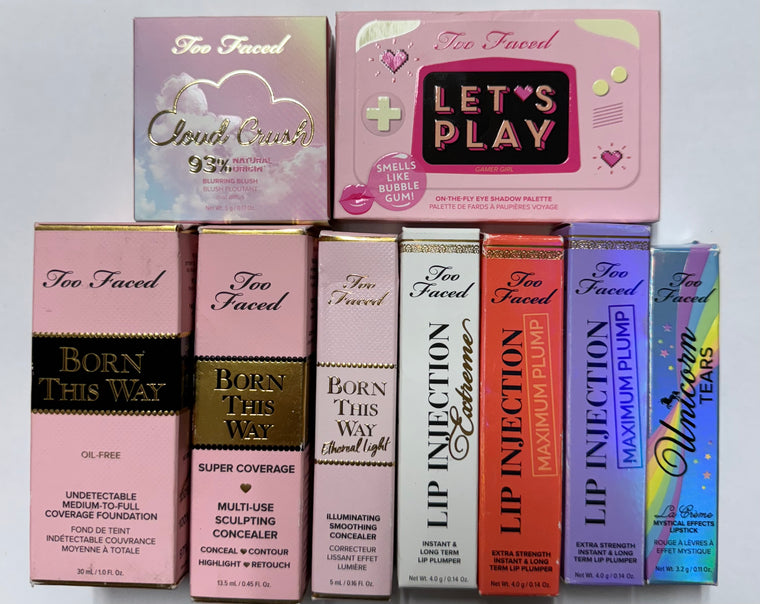 WHOLESALE ASSORTED TOO FACED COSMETICS LOT - 50 PIECE LOT
