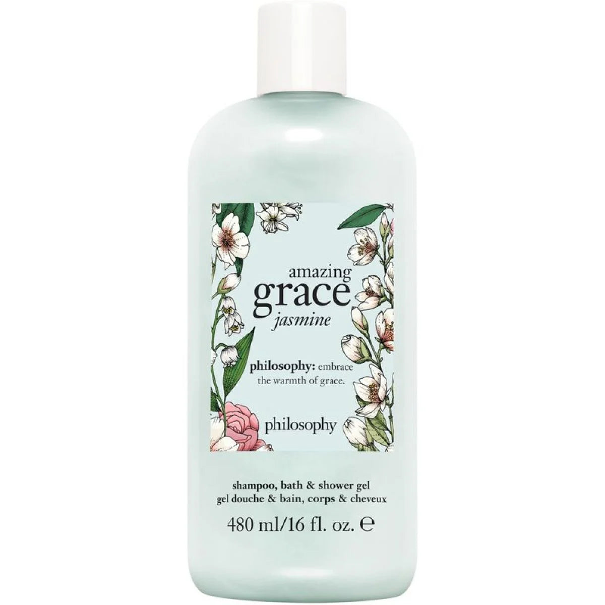 WHOLESALE PHILOSOPHY AMAZING GRACE JASMINE SHAMPOO, BATH & SHOWER GEL 16 OZ - 50 PIECE LOT