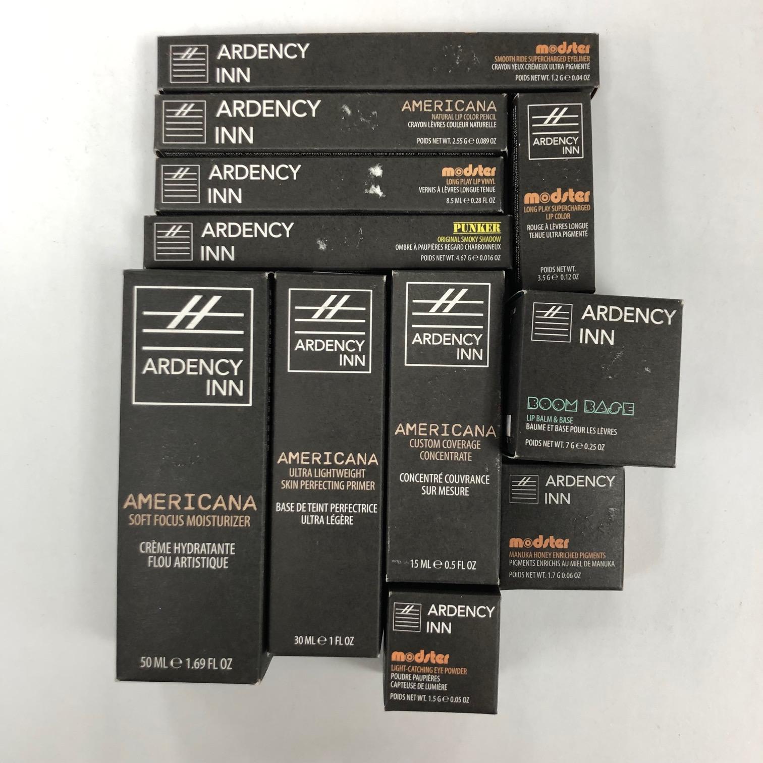 WHOLESALE ASSORTED ARDENCY INN COSMETICS LOT - 50 PIECE LOT