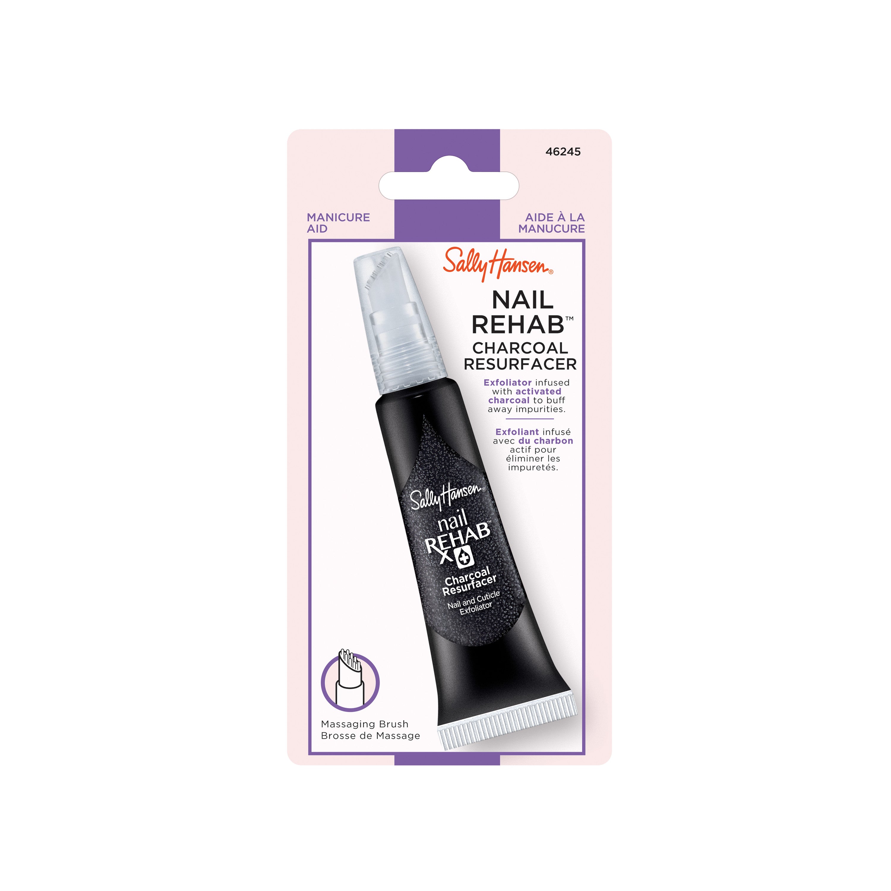 WHOLESALE SALLY HANSEN NAIL REHAB CHARCOAL RESURFACER 0.4 OZ - 72 PIECE LOT