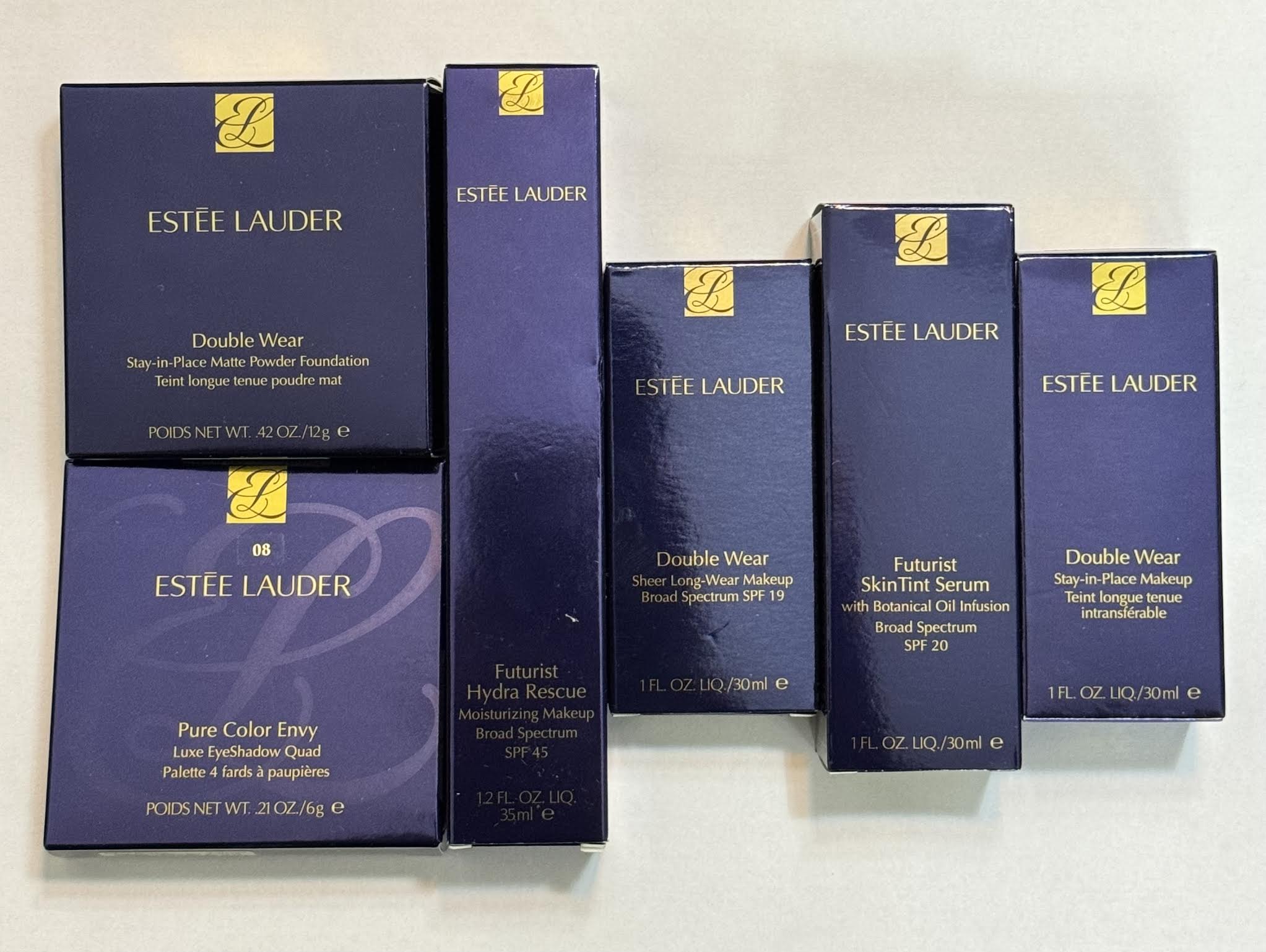 WHOLESALE ESTEE LAUDER COSMETICS LOT BOXED ASSORTED - 50 PIECE LOT