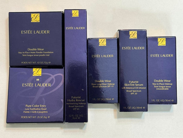 WHOLESALE ESTEE LAUDER COSMETICS LOT BOXED ASSORTED - 50 PIECE LOT