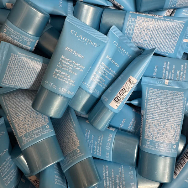 WHOLESALE CLARINS SOS HYDRA REFRESHING HYDRATION MASK 15ml / 0.5 OZ - 50 PIECE LOT