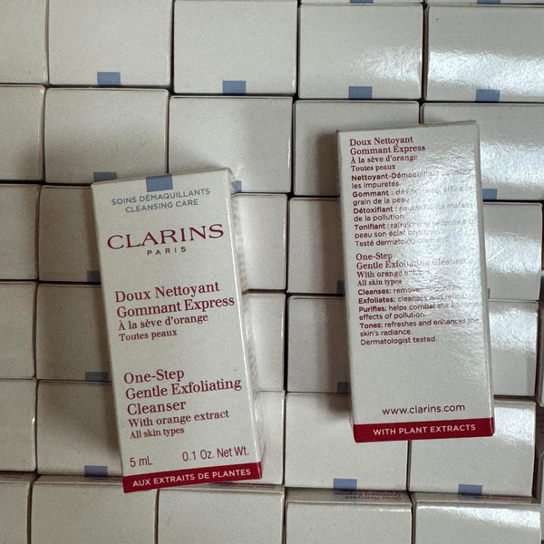 WHOLESALE CLARINS ONE-STEP GENTLE EXFOLIATING CLEANSER 5ml / 0.1 OZ - 100 PIECE LOT