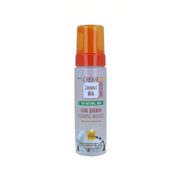 WHOLESALE CREME OF NATURE COCONUT MILK CURL QUENCHING FOAMING MOUSSE 7 OZ - 48 PIECE LOT