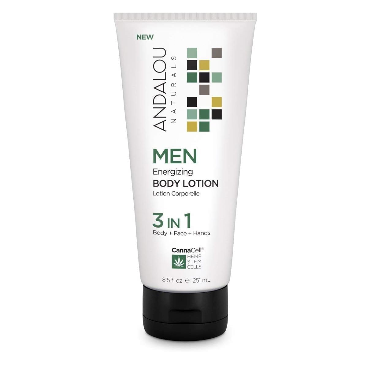 WHOLESALE ANDALOU NATURALS CANNACELL MEN ENERGIZING BODY LOTION 8.5 OZ - 48 PIECE LOT