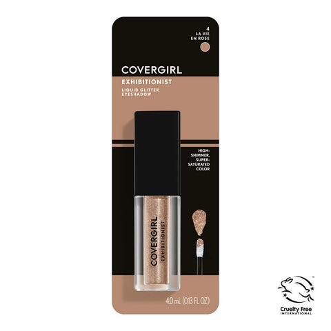 WHOLESALE COVERGIRL EXHIBITIONIST LIQUID GLITTER EYESHADOW 0.13 OZ - LA VIE EN ROSE 4 - 72 PIECE LOT