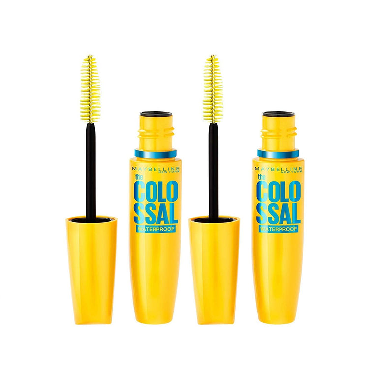 WHOLESALE MAYBELLINE VOLUM EXPRESS THE COLOSSAL WATERPROOF MASCARA (PACK OF 2) - GLAM BLACK 240 - 72 PIECE LOT