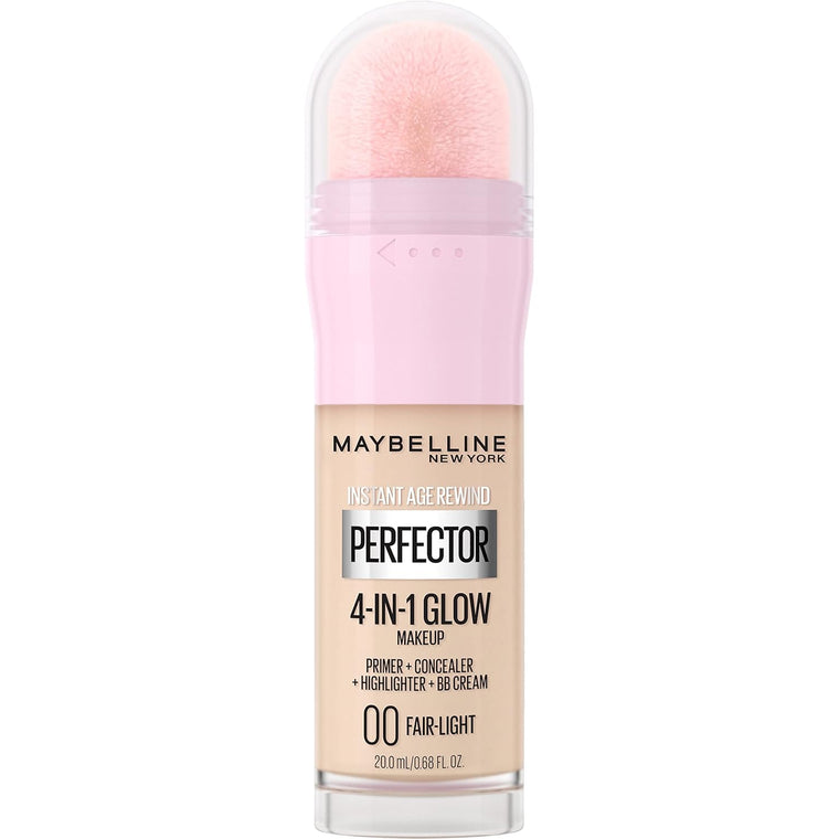 WHOLESALE MAYBELLINE INSTANT AGE REWIND PERFECTOR 4-IN-1 GLOW MAKEUP 0.68 OZ - FAIR-LIGHT 00 - 72 PIECE LOT