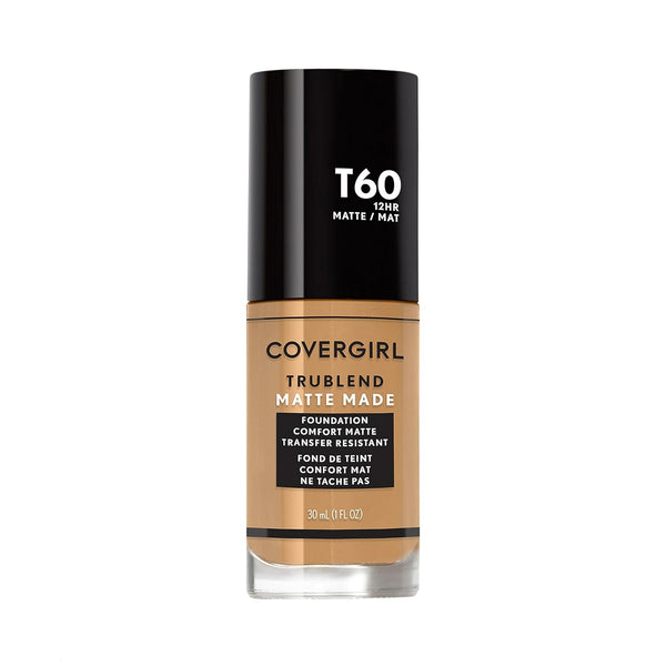 WHOLESALE COVERGIRL TRUBLEND MATTE MADE LIQUID FOUNDATION 1 OZ - WARM SUN T60 - 72 PIECE LOT