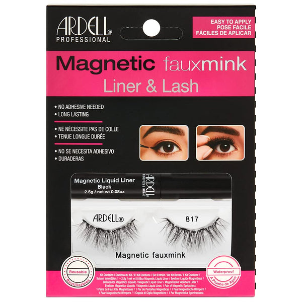 WHOLESALE ARDELL MAGNETIC FAUX MINK LINER & LASH - 817 - 48 PIECE LOT