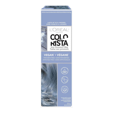 WHOLESALE LOREAL COLORISTA SEMI-PERMANENT HAIR COLOR FOR BLEACHED, LIGHT BLONDE OR HIGHLIGHTED HAIR - #BLUE600  - 48 PIECE LOT