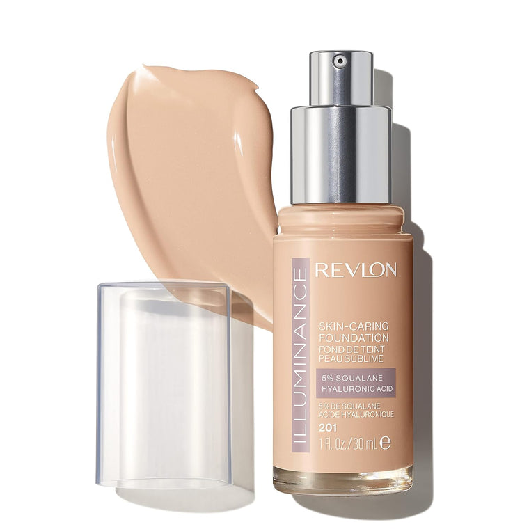 WHOLESALE REVLON ILLUMINANCE SKIN-CARING FOUNDATION 1 OZ - CREAMY NATURAL 201 - 48 PIECE LOT