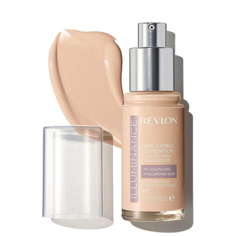 WHOLESALE REVLON ILLUMINANCE SKIN-CARING FOUNDATION 1 OZ - LIGHT BEIGE 117 - 48 PIECE LOT