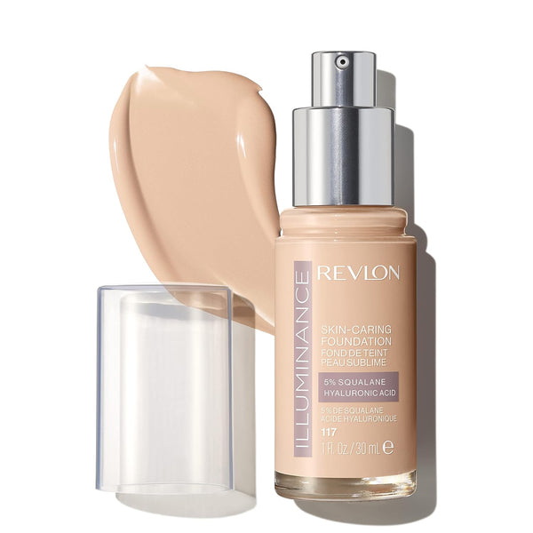 WHOLESALE REVLON ILLUMINANCE SKIN-CARING FOUNDATION 1 OZ - LIGHT BEIGE 117 - 48 PIECE LOT
