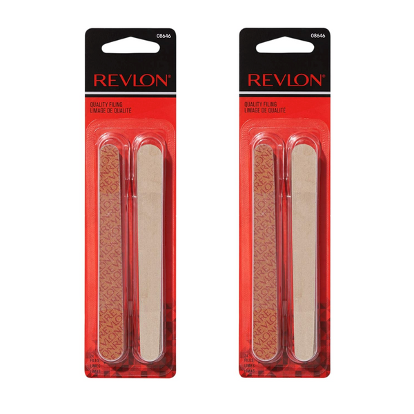 WHOLESALE REVLON COMPACT EMERY BOARDS (PACK OF 2) - 24 NAIL FILES EACH - 72 PIECE LOT