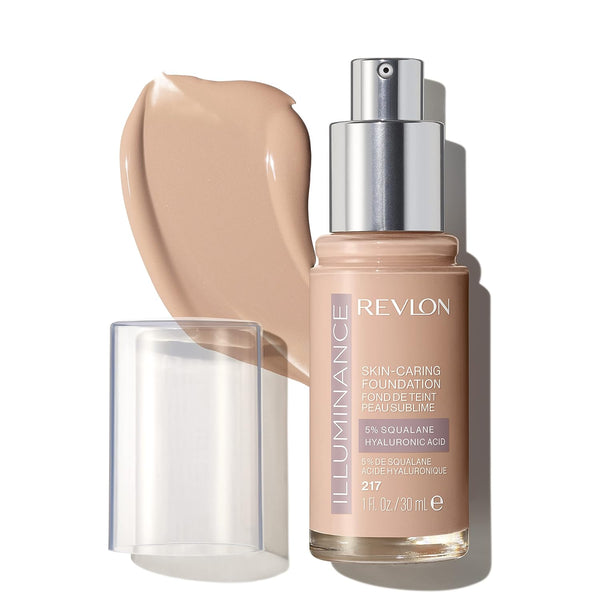 WHOLESALE REVLON ILLUMINANCE SKIN-CARING FOUNDATION 1 OZ - BEIGE 217 - 48 PIECE LOT