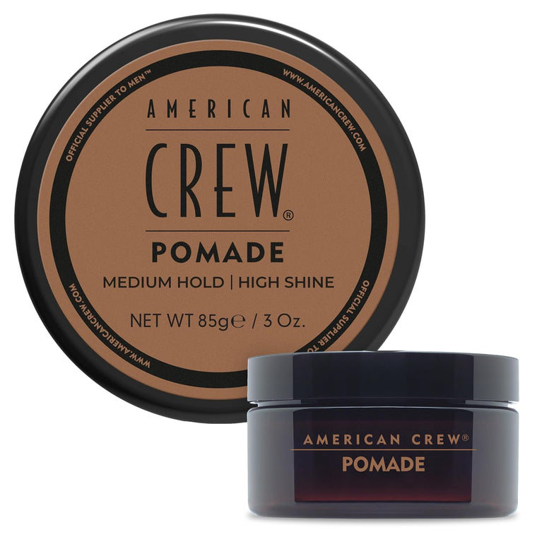 WHOLESALE AMERICAN CREW POMADE MEDIUM HOLD HIGH SHINE 3 OZ (PACK OF 2) - 48 PIECE LOT