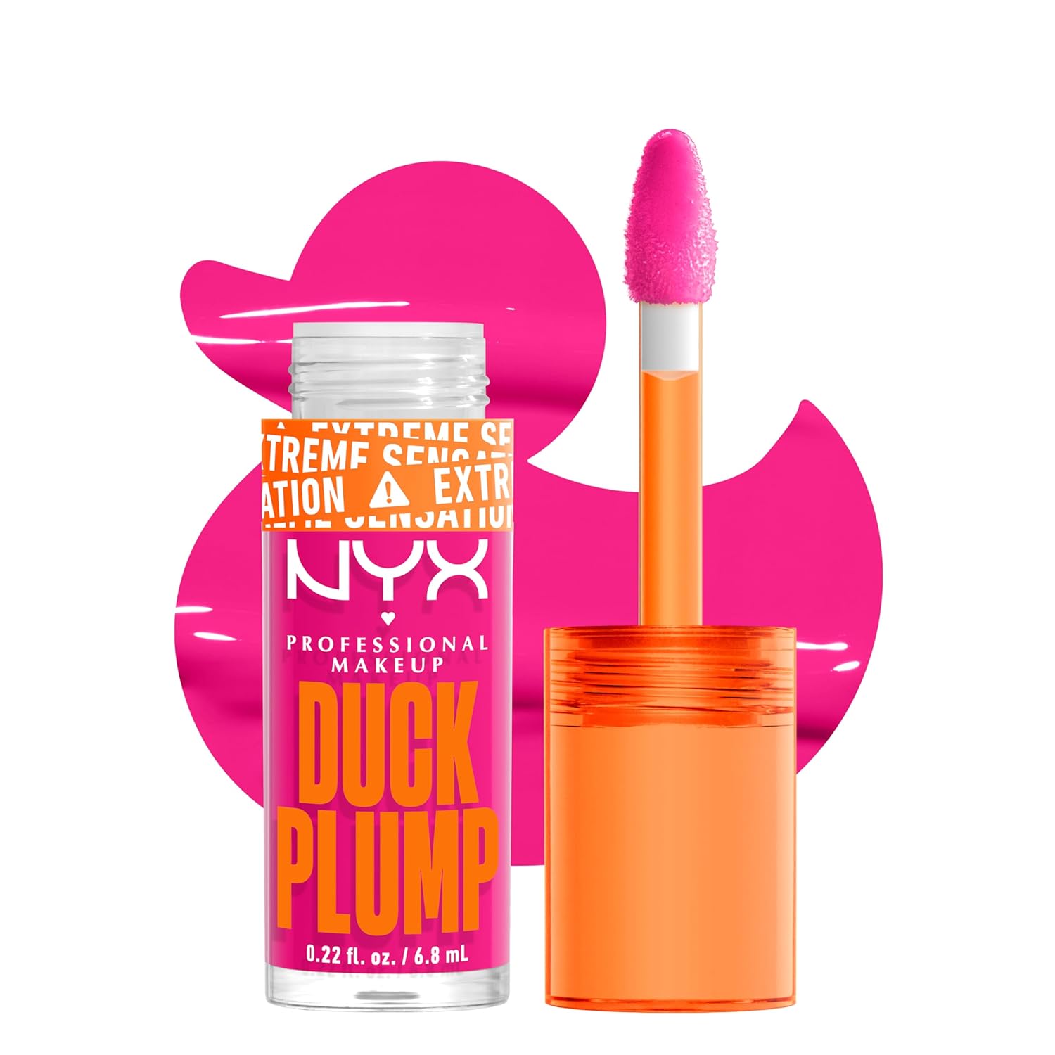 WHOLESALE NYX DUCK PLUMP HIGH PIGMENT PLUMPING LIP GLOSS 0.23 OZ - BUBBLEGUM PINK 12 - 72 PIECE LOT