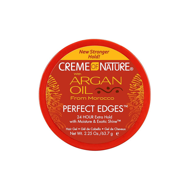 WHOLESALE CREME OF NATURE ARGAN OIL FROM MOROCCO DAY PERFECT EDGES 24 HOUR EXTRA HOLD HAIR GEL 2.25 OZ - 48 PIECE LOT
