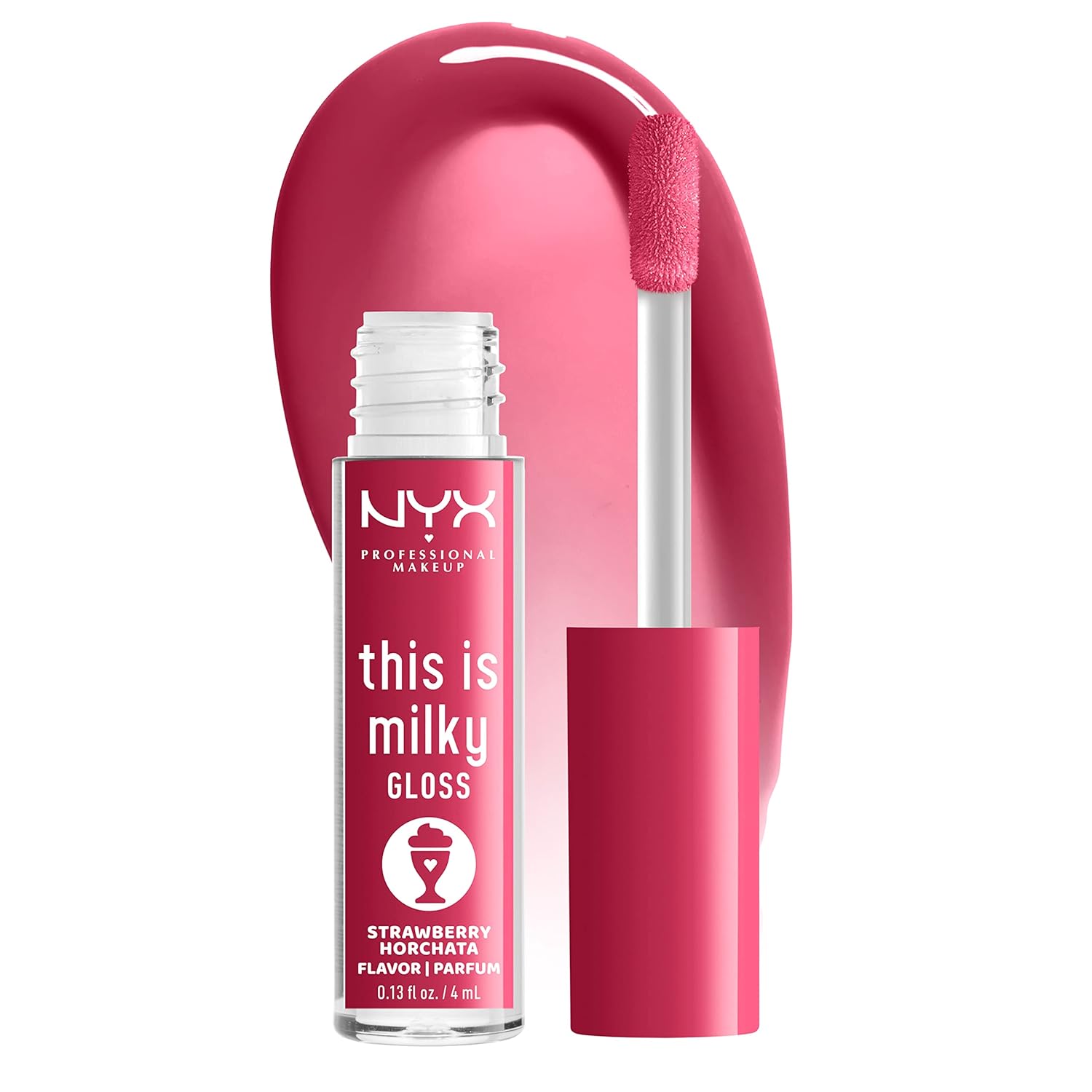 WHOLESALE NYX THIS IS MILKY LIP GLOSS 0.13 OZ - STRAWBERRY HORCHATA - 72 PIECE LOT