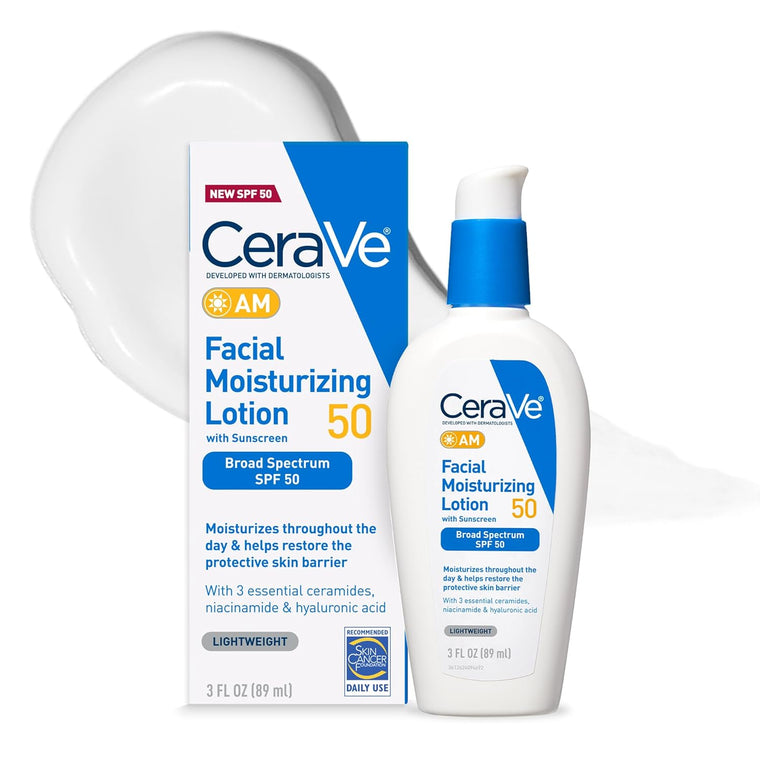 WHOLESALE CERAVE AM FACIAL MOISTURIZING LOTION SPF 50, 3 OZ  - 48 PIECE LOT