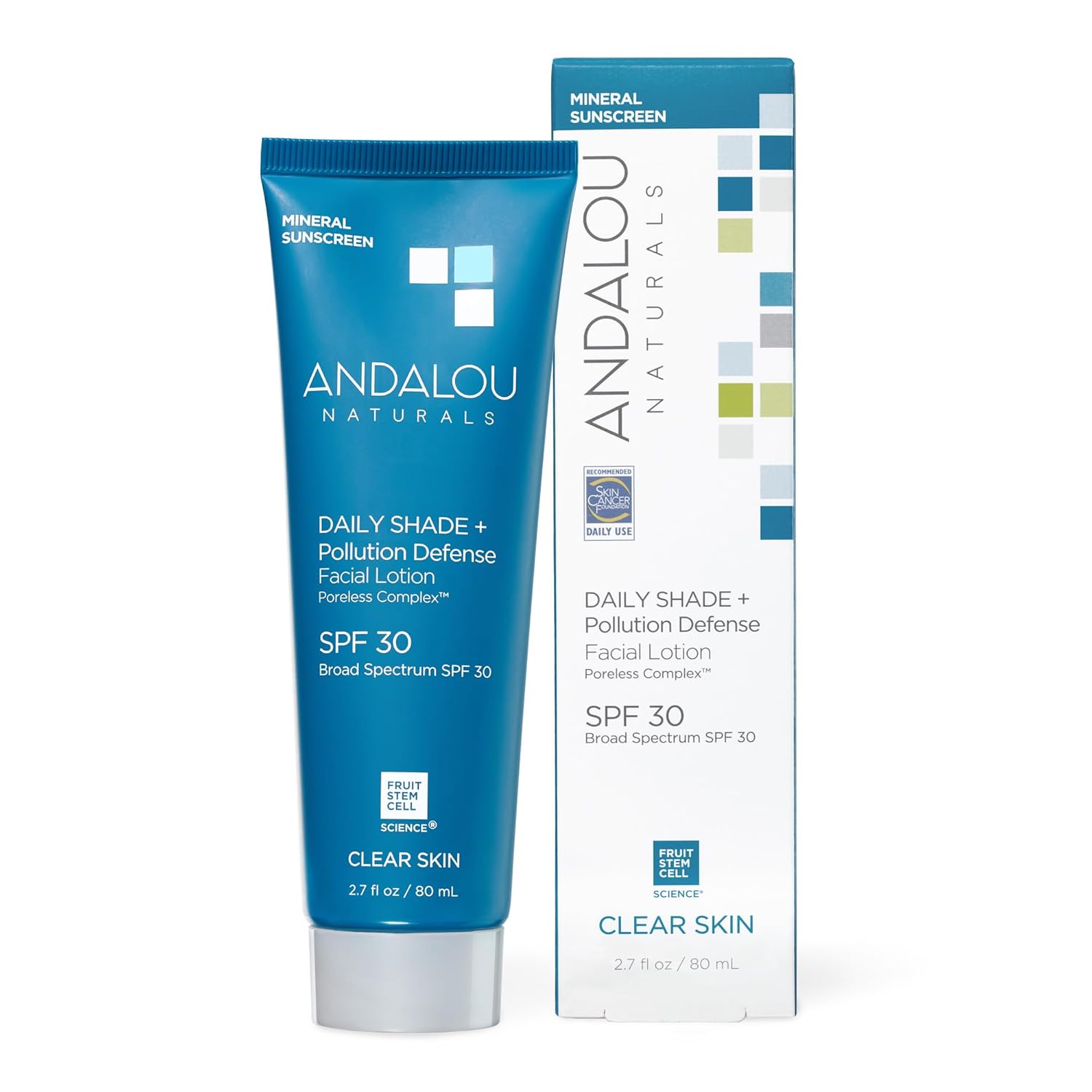 WHOLESALE ANDALOU NATURALS DAILY SHADE + POLLUTION DEFENSE FACIAL LOTION SPF 30, 2.7 OZ - 48 PIECE LOT