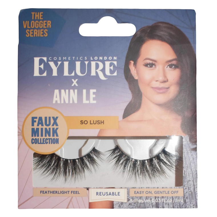 WHOLESALE EYLURE ANNE LE SO LUSH FAUX MINK LASHES WITH ADHESIVE - 50 PIECE LOT