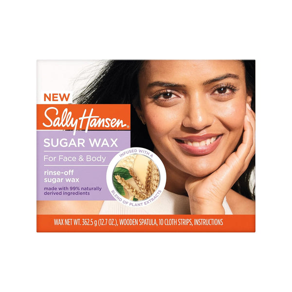 WHOLESALE SALLY HANSEN SUGAR WAX FOR FACE & BODY 12.7 OZ - 48 PIECE LOT
