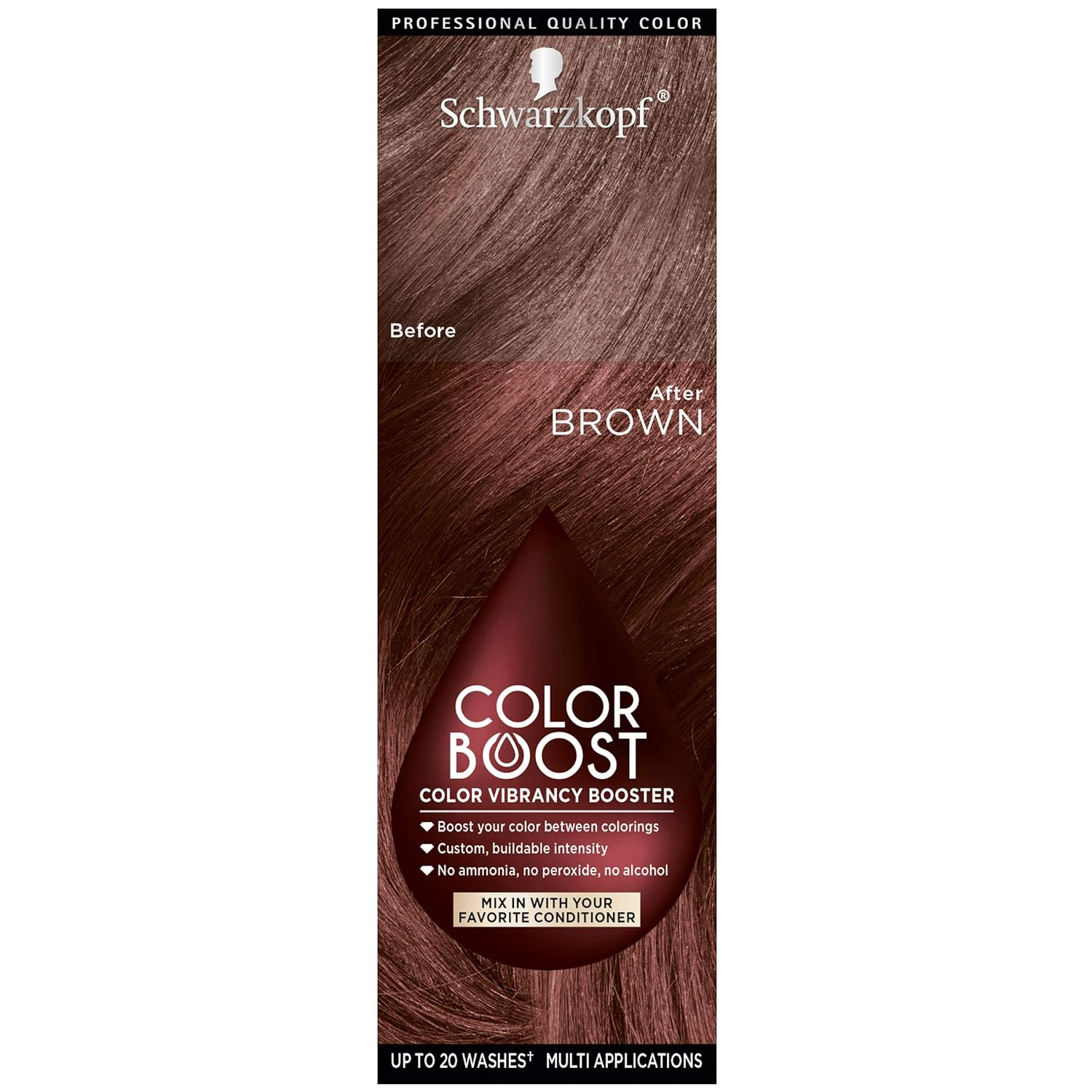 WHOLESALE Schwarzkopf COLOR BOOST COLOR VIBRANCY BOOSTER 1 OZ - BROWN - 48 PIECE LOT