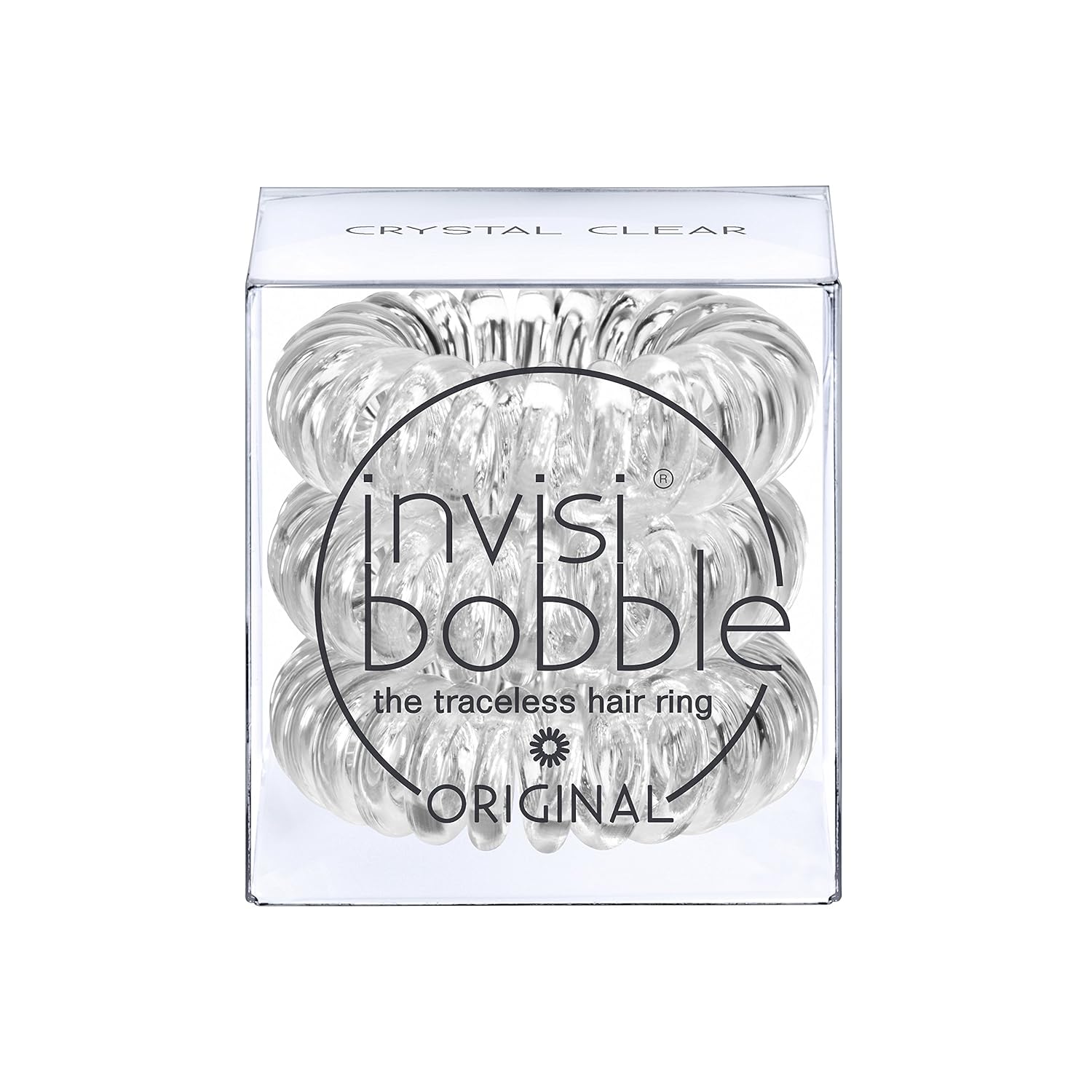 WHOLESALE INVISIBOBBLE ORIGINAL THE TRACELESS  HAIR RING 3 PACK - CRYSTAL CLEAR - 50 PIECE LOT