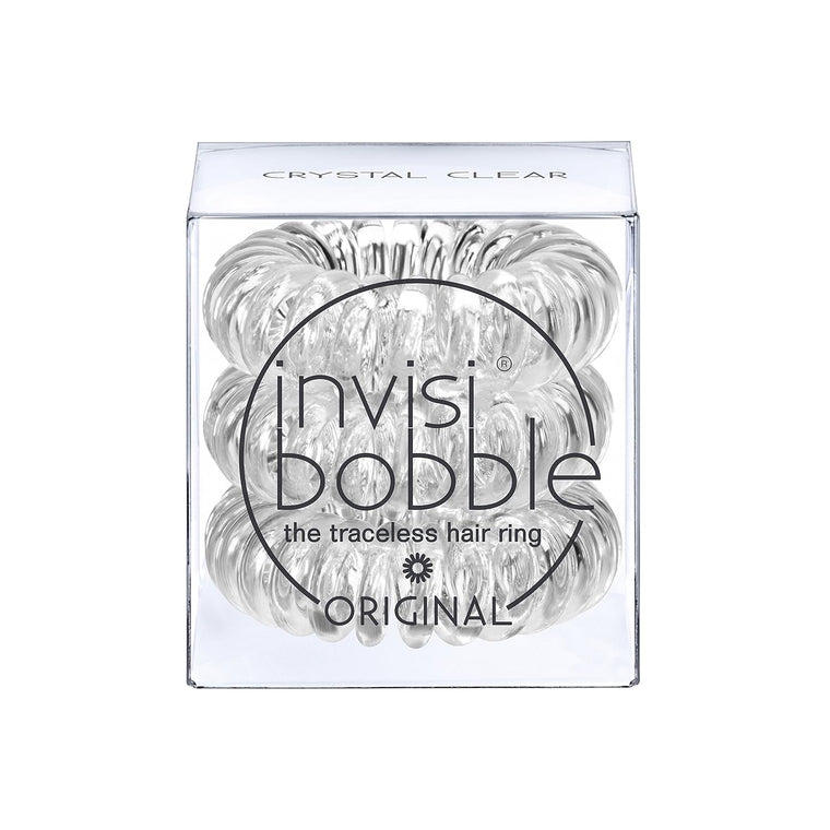 WHOLESALE INVISIBOBBLE ORIGINAL THE TRACELESS  HAIR RING 3 PACK - CRYSTAL CLEAR - 50 PIECE LOT