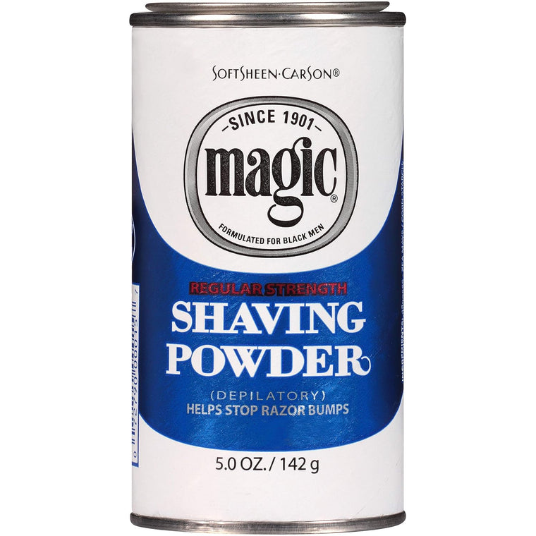 WHOLESALE SOFTSHEEN CARSON MAGIC SHAVING POWDER REGULAR STRENGTH 5 OZ - 48 PIECE LOT
