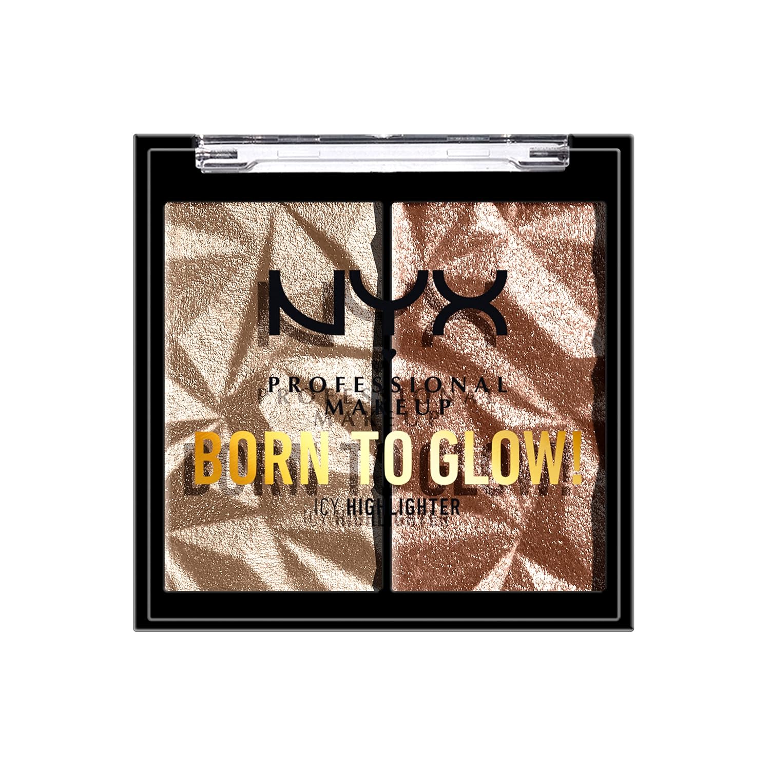 WHOLESALE NYX BORN TO GLOW HIGHLIGHTER DUO - PLATINUM STATUS - 48 PIECE LOT