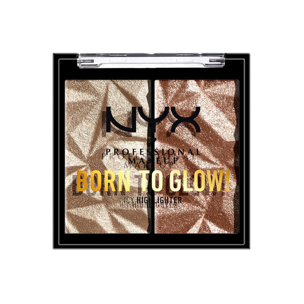 WHOLESALE NYX BORN TO GLOW HIGHLIGHTER DUO - PLATINUM STATUS - 48 PIECE LOT