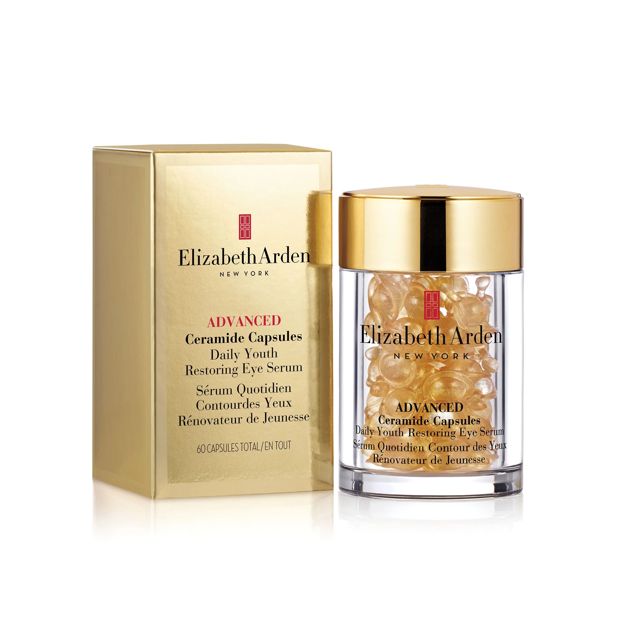WHOLESALE ELIZABETH ARDEN ADVANCED CERAMIDE CAPSULES DAILY YOUTH RESTORING EYE SERUM 60 CAPSULES - 48 PIECE LOT