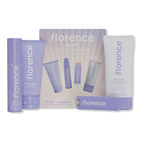 WHOLESALE FLORENCE BY MILLS HAPPY DAYS 4 PIECE SKINCARE SET - 48 PIECE LOT