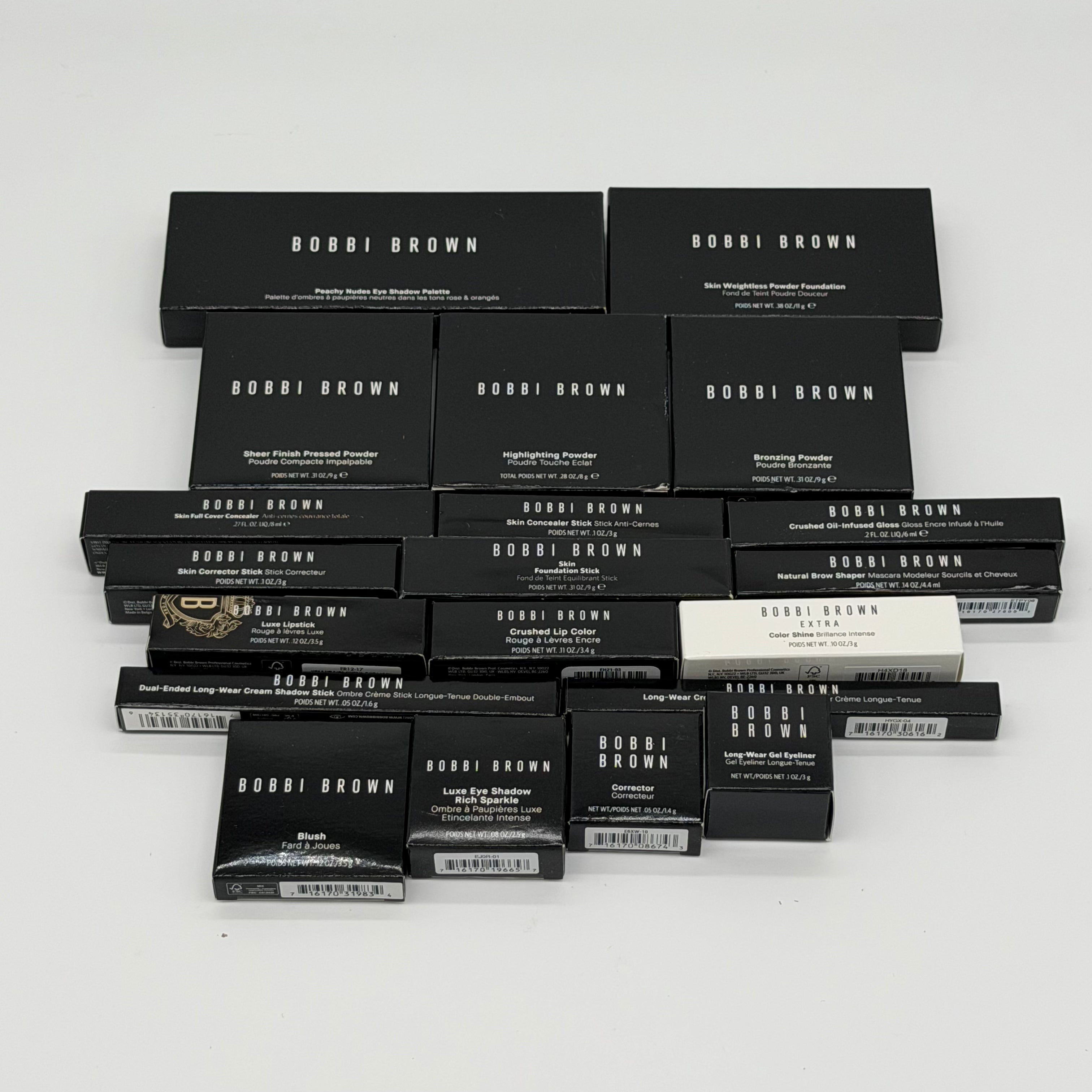 WHOLESALE ASSORTED BOBBI BROWN COSMETICS LOT BOXED - ASSORTED - 50 PIECE LOT
