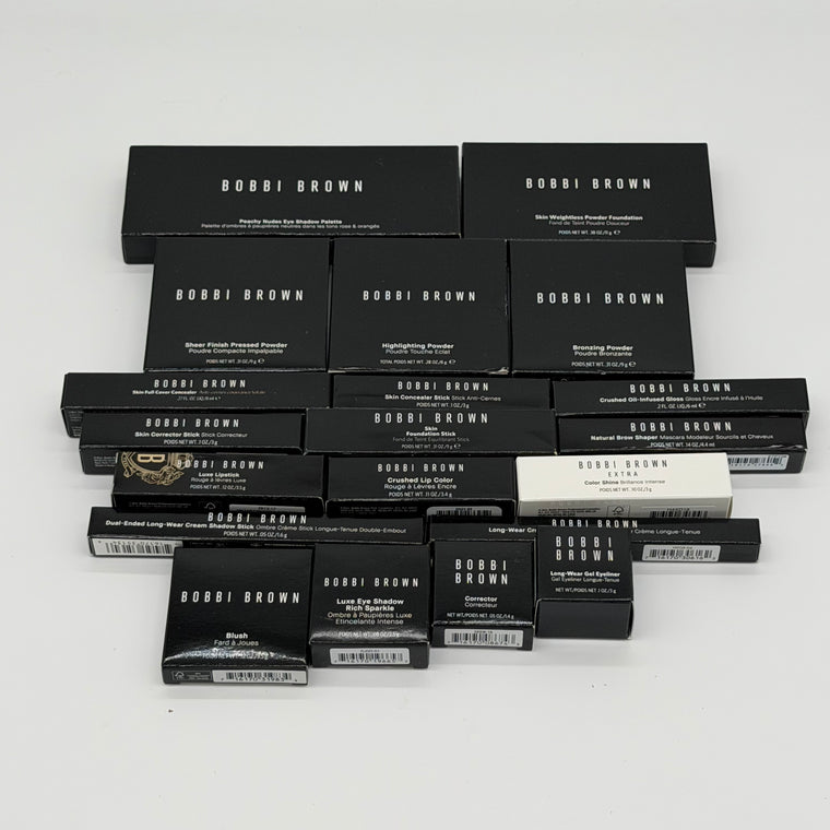 WHOLESALE ASSORTED BOBBI BROWN COSMETICS LOT BOXED - ASSORTED - 50 PIECE LOT