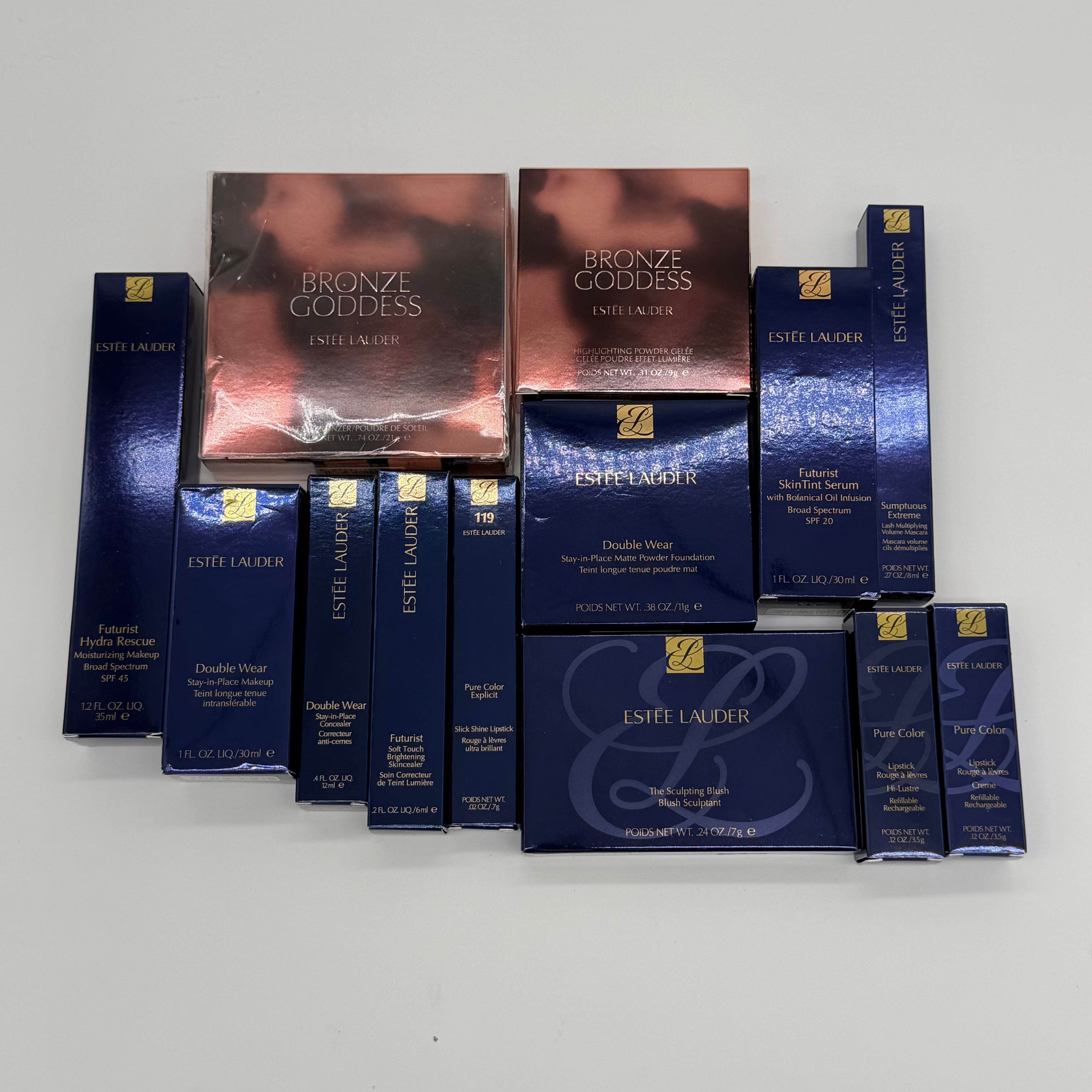 WHOLESALE ESTEE LAUDER COSMETICS LOT BOXED ASSORTED - 50 PIECE LOT