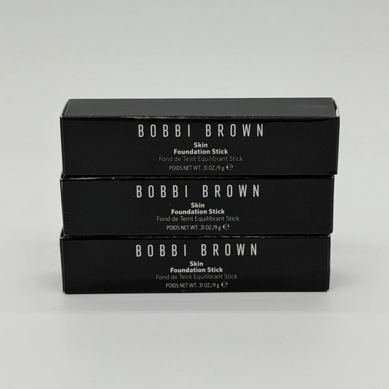 WHOLESALE BOBBI BROWN SKIN FOUNDATION STICK PACKAGE #1 - ASSORTED COLORS - 50 PIECE LOT