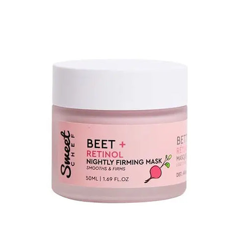 WHOLESALE SWEET CHEF BEET + RETINOL NIGHTLY FIRMING MASK 1.69 OZ - 48 PIECE LOT