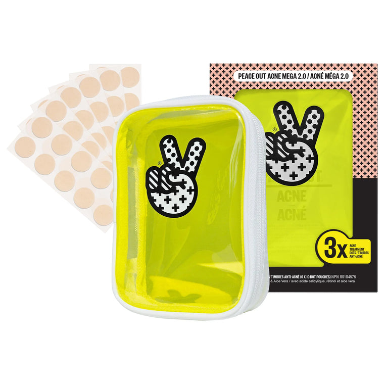 WHOLESALE PEACE OUT ACNE MEGA 2.0 SET - 60 ACNE HEALING DOTS - 50 PIECE LOT